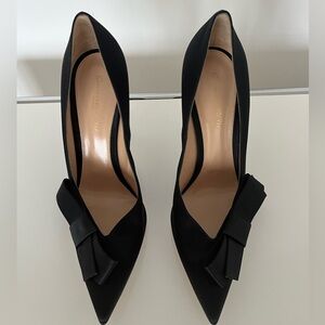 Gianvito Rossi bow satin heels